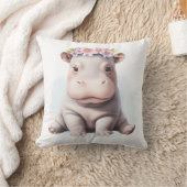 Coussin Bébé adorable Hippopotamus (Couverture)