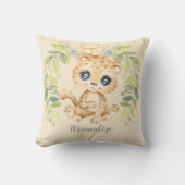 Coussin Bébé adorable Leopard mignon animal Jungle (Recto)