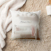 Coussin Bébé avec nuages et signe (Couverture)