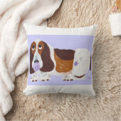Coussin Bébé Basset Hound (Couverture)