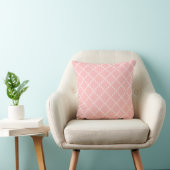 Coussin Bébé Bébé rose avec fleurs blanches (Chaise)
