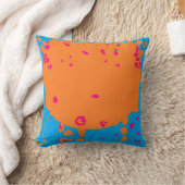 Coussin Bébé bleu pâle orange touche de design rose (Couverture)
