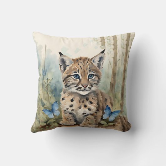 Coussin Bébé Bobcat Garçons (Verso)