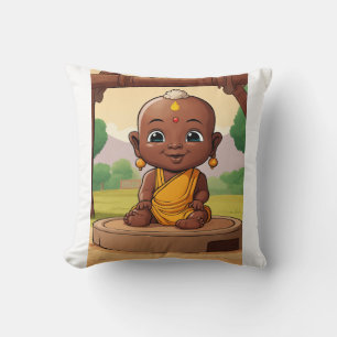 Coussin Bébé Bouddha joueur – Dessin animé de tout-petit a