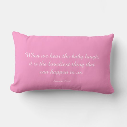Coussin bébé citant Sigmund Freud (Recto)