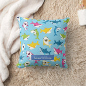 Coussin Bébé coloré mignon Motif requin pour petits enfant (Couverture)