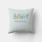 Coussin Bébé couché Giraff Elephant sur le garçon de la lu (Verso)