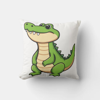 Coussin Bébé Crocodile Mignon de Dessin Animé