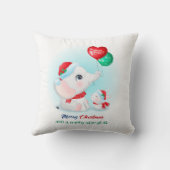 Coussin Bébé de Noël adorable Élephant Lapin Nursery (Verso)
