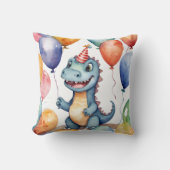 Coussin Bébé Dinosaur Anniversaire (Recto)