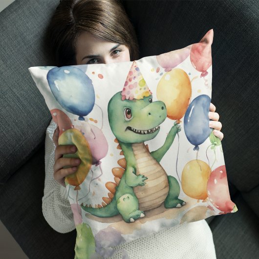 Coussin Bébé Dinosaur Anniversaire