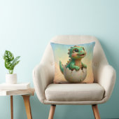 Coussin ~ BÉBÉ DINOSAURE ~ Éclosion de l'œuf ~ (Chaise)