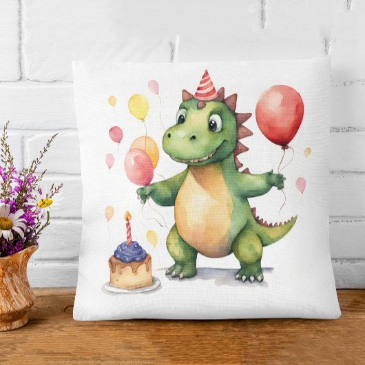 Coussin Bébé Dinosaure Filles Anniversaire