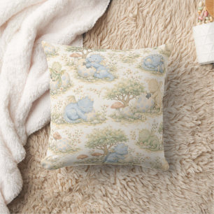 Coussin Bébé Dragon Mignon Motif Pastel de la Forêt (3)