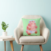 Coussin Bébé drôle Hippo Jeu d'oreiller (Chaise)