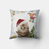 Coussin Bébé du mois des Fêtes de Noël (Verso)