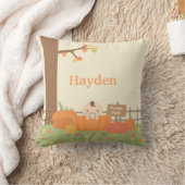 Coussin Bébé en Citrouille FunnyAutomne Thème Nourriture D (Couverture)