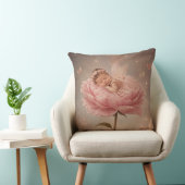 Coussin Bébé endormi fleur rose (Chaise)