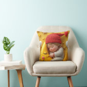 Coussin Bébé endormi sur un croissant de lune (Chaise)