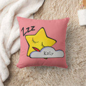 Coussin bébé étoile jaune dormant/Enfants (Couverture)