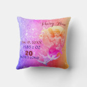 Coussin BÉBÉ FAIRY, CHIENS ROSE BLEU SPARKLE BÉBÉ Fille St (Verso)