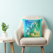 Coussin Bébé fée mignonne Unicorn vert Imaginaire mousseux (Chaise)
