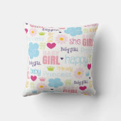 Coussin Bébé fille (Verso)