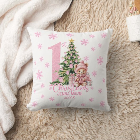 COUSSIN BÉBÉ FILLE 1ÈRE NOËL (Couverture)