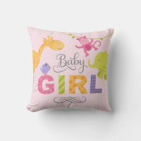 Bébé fille | Animaux de la jungle rose