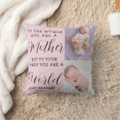 Coussin Bébé fille Première année Photo Collage Keepsaké r (Couverture)