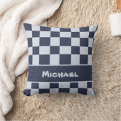 Coussin Bébé garçon bleu couverture bébé motif géométrique (Couverture)