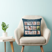 Coussin Bébé Garçon Première année Collage photo Cadeau Na (Chaise)