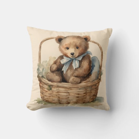 Coussin Bébé Garçons ours (Recto)