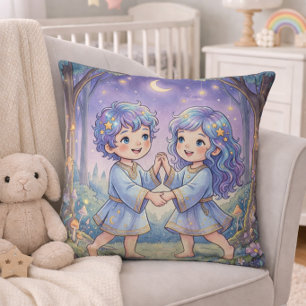 Coussin Bébé Gémeaux Zodiaque Nounours Enfants