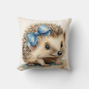 Coussin Bébé Hérisson Bleu Garçon garçons