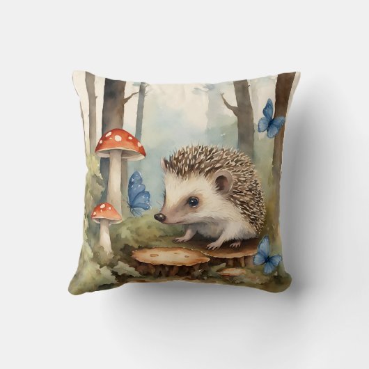 Coussin Bébé Hérisson Garçons (Verso)