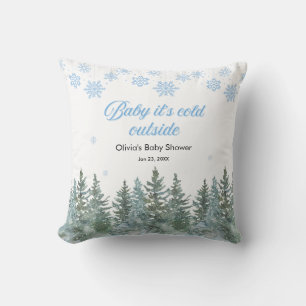 Coussin Bébé il fait froid dehors Baby Shower d'hiver