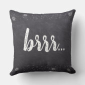 Coussin Bébé il fait froid en dehors des vacances de Noël (Verso)