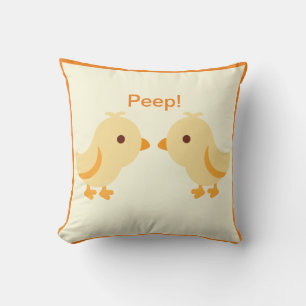 Coussin Bébé jaune mignon poussette