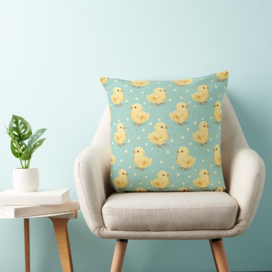 Coussin Bébé Jaune mignonne Canard Enfants Motif de chambr (Chaise)