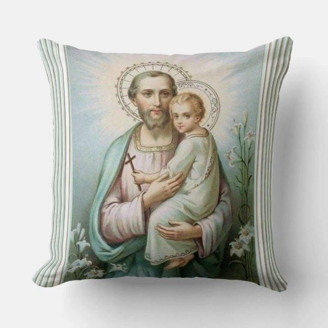 Coussin Bébé Jésus St Michael Arkhangel de St Joseph (Recto)