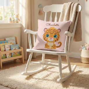 Coussin Bébé Léopard Mignon Animaux de Safari Enfants