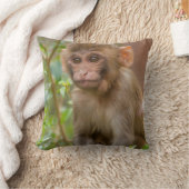 Coussin Bébé Macaque Rhésus, Temple du Singe, Jaipur (Couverture)