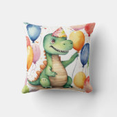 Coussin Bébé mignon Dinosaur Anniversaire (Verso)