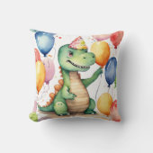 Coussin Bébé mignon Dinosaur Anniversaire (Recto)