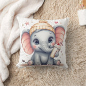 Coussin Bébé mignon Eléphant-Nursery (Couverture)
