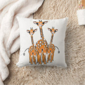 Coussin Bébé mignon Giraffes, animaux de safari Jeter Orei (Couverture)