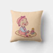 Coussin Bébé mignon Motif (Verso)
