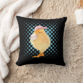 Coussin Bébé mignon poule rose Bubblegum (Couverture)
