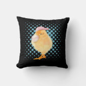 Coussin Bébé mignon poule rose Bubblegum (Recto)